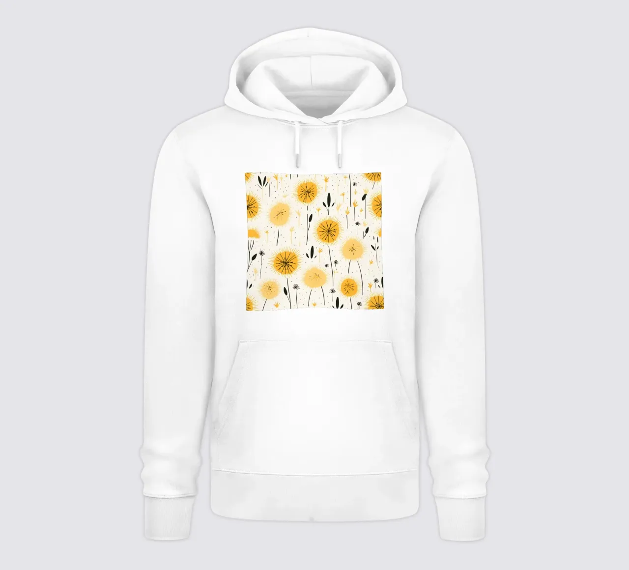 Deriva del dente di leone felpa con cappuccio da Botanical Pattern House
