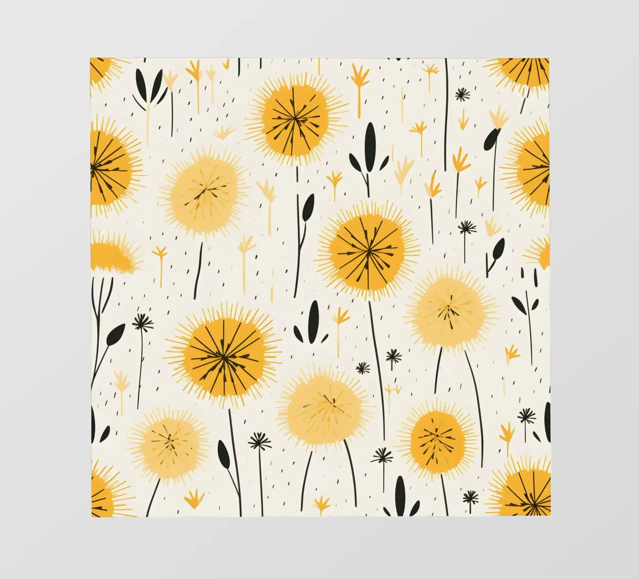 Dandelion Drift backlit film by Botanical Pattern House