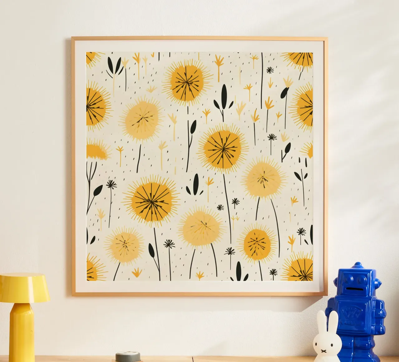 Löwenzahntrieb Poster von Botanical Pattern House