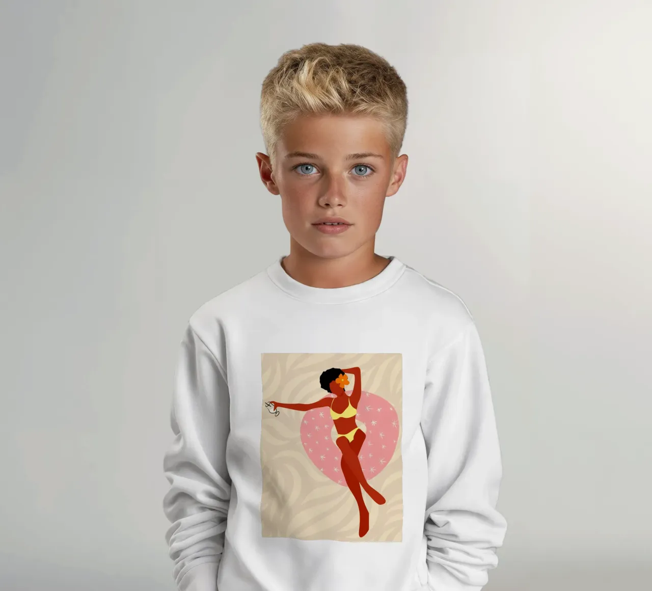 Lazy Pool Day kids sweatshirt by Kintsugi99