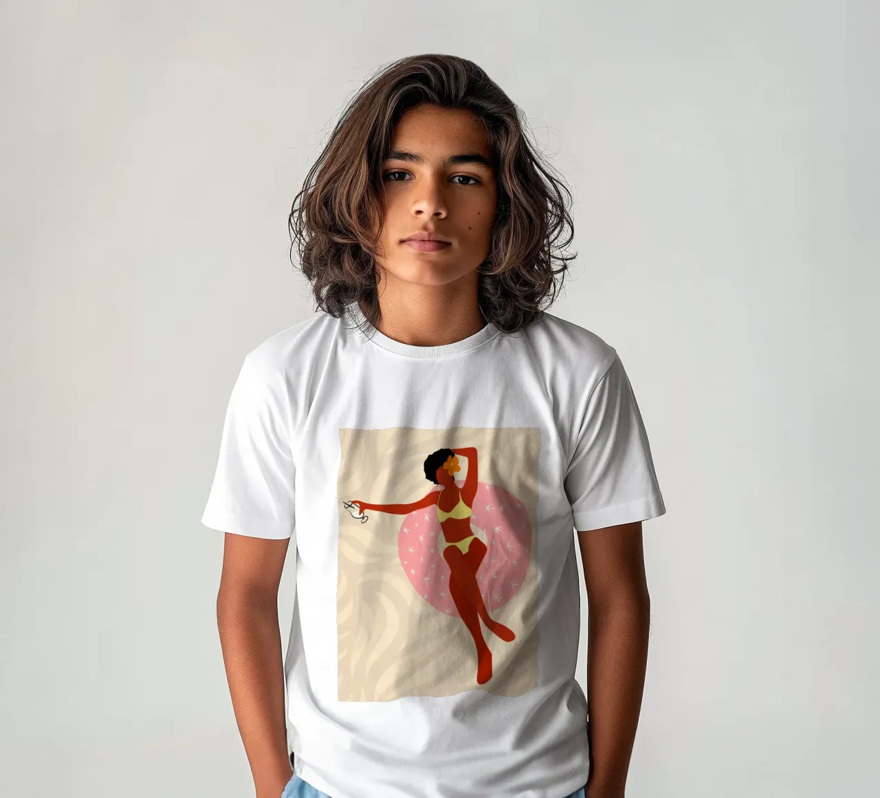Lazy Pool Day kids t-shirt by Kintsugi99