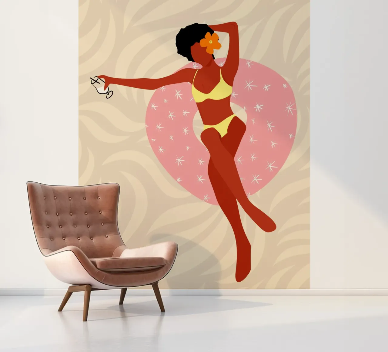 Lazy Pool Day fotobehang van Kintsugi99