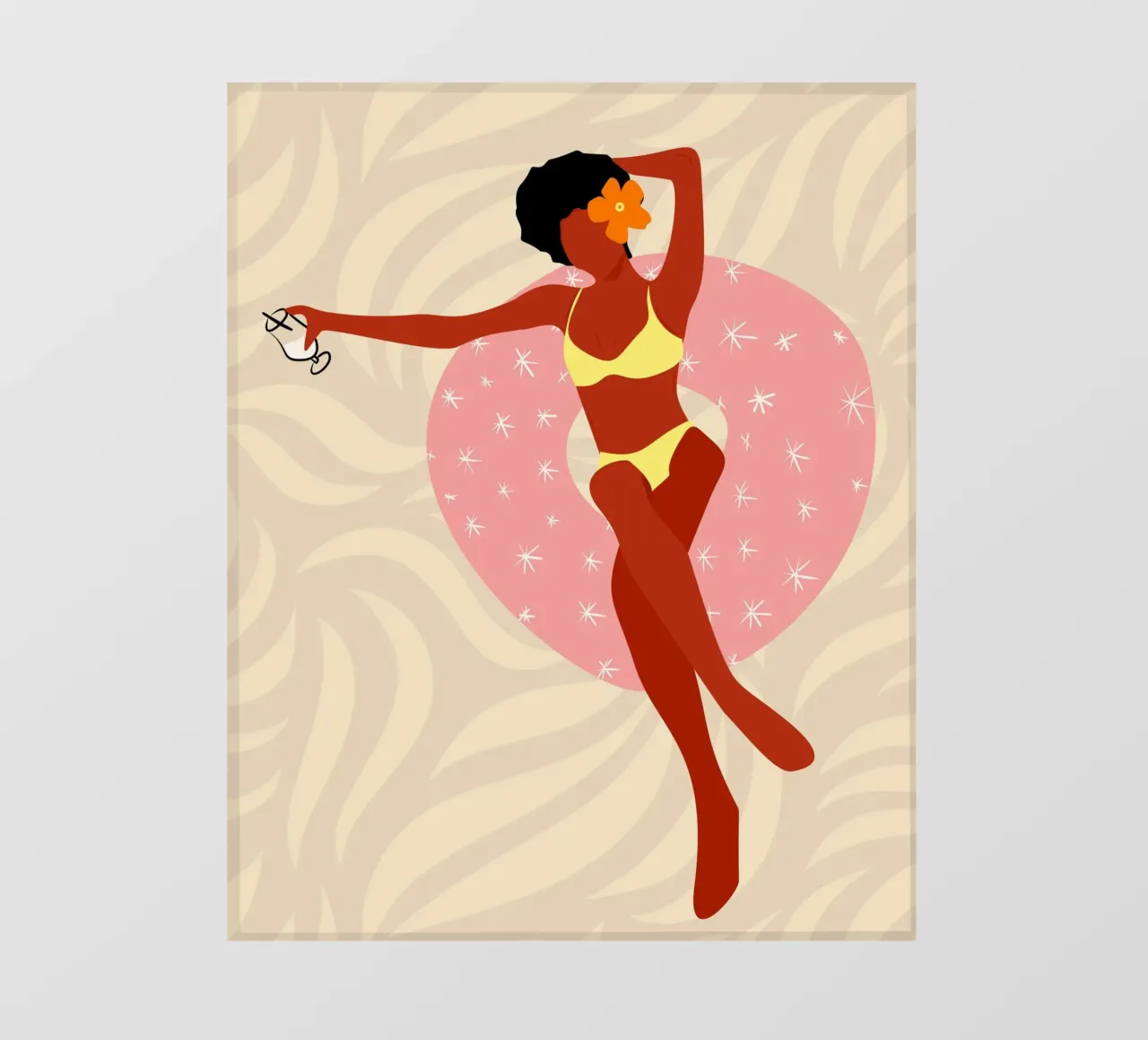 Lazy Pool Day fotobehang van Kintsugi99