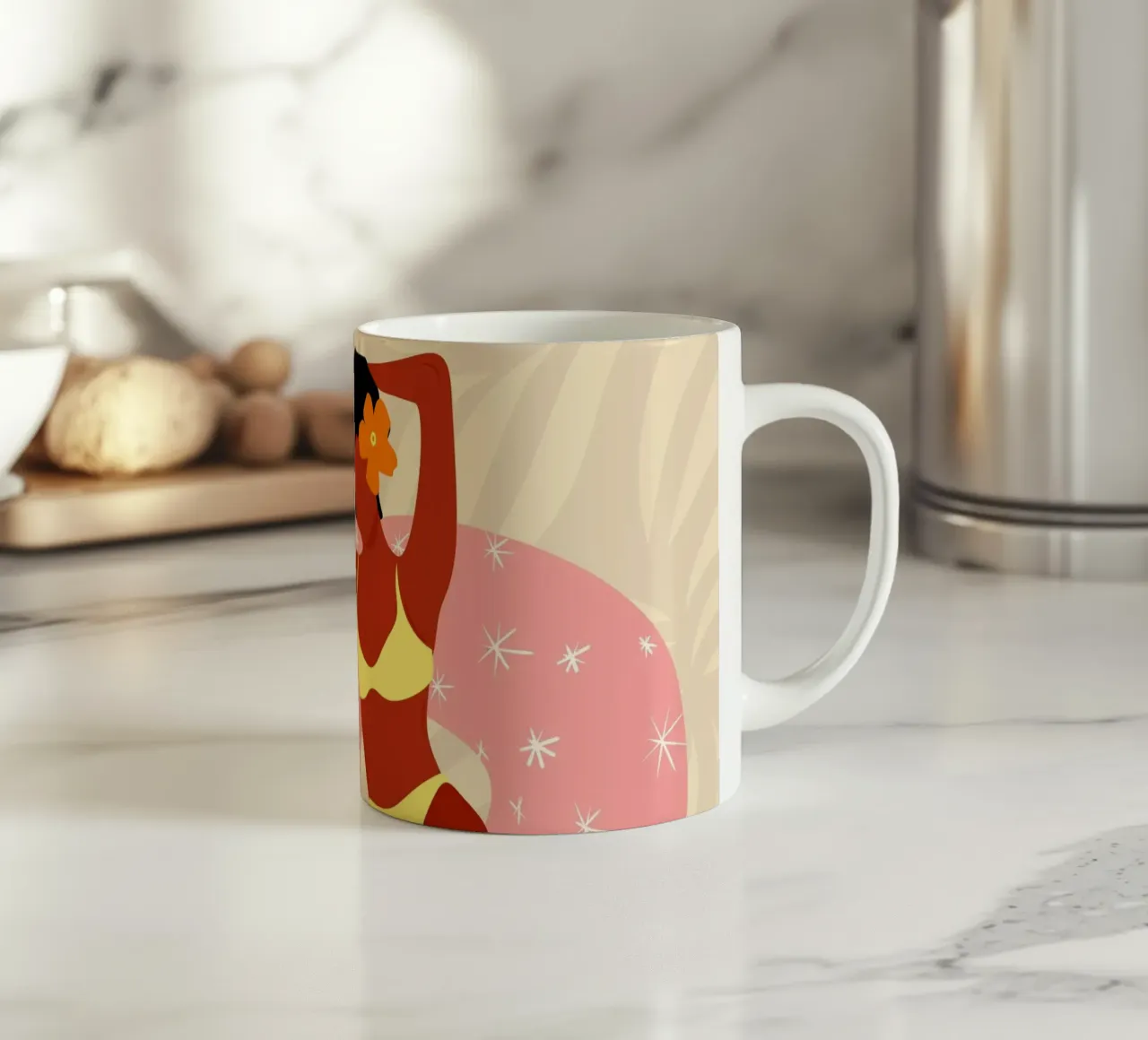 Lazy Pool Day keramische mok van Kintsugi99