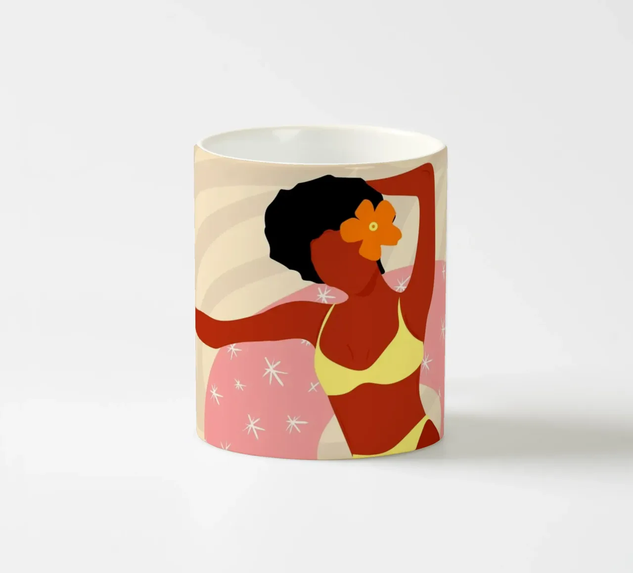 Lazy Pool Day keramische mok van Kintsugi99