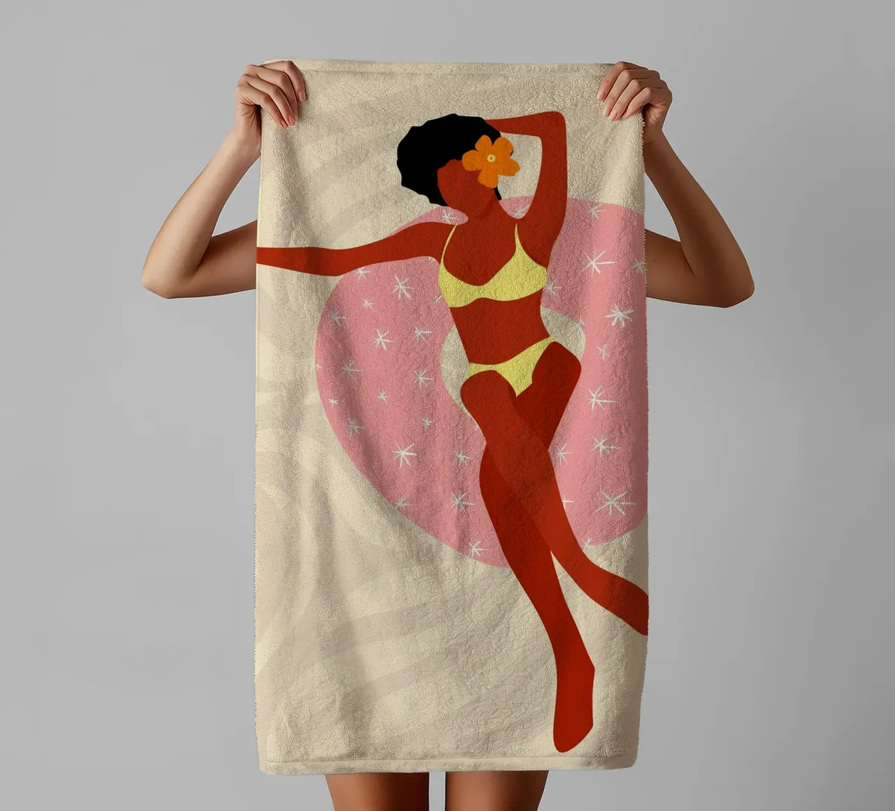 Lazy Pool Day badhanddoek van Kintsugi99