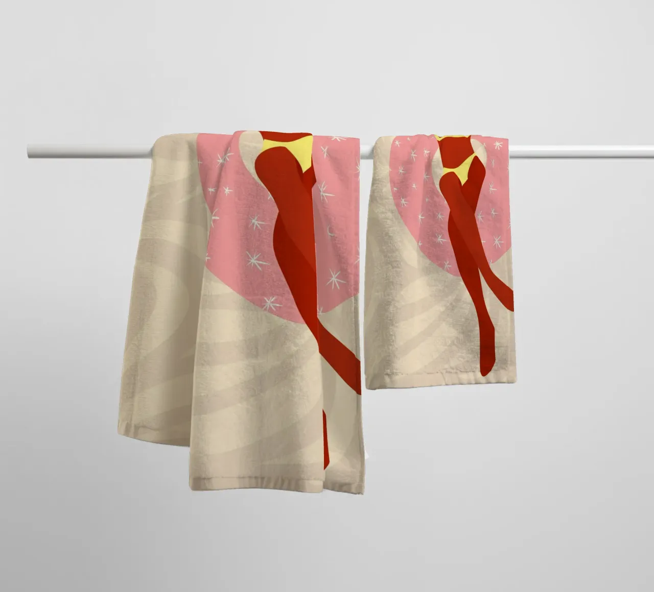 Lazy Pool Day badhanddoek van Kintsugi99