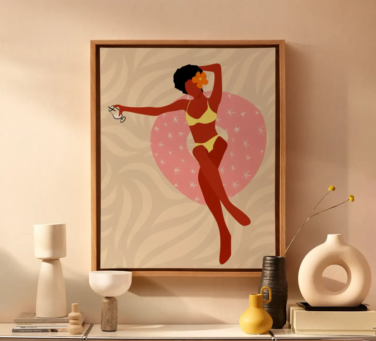 Lazy Pool Day canvas van Kintsugi99