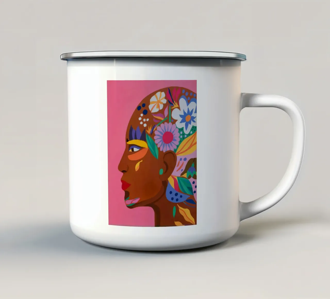 Contemplazione colorata tazza in smalto da Twilight Muse