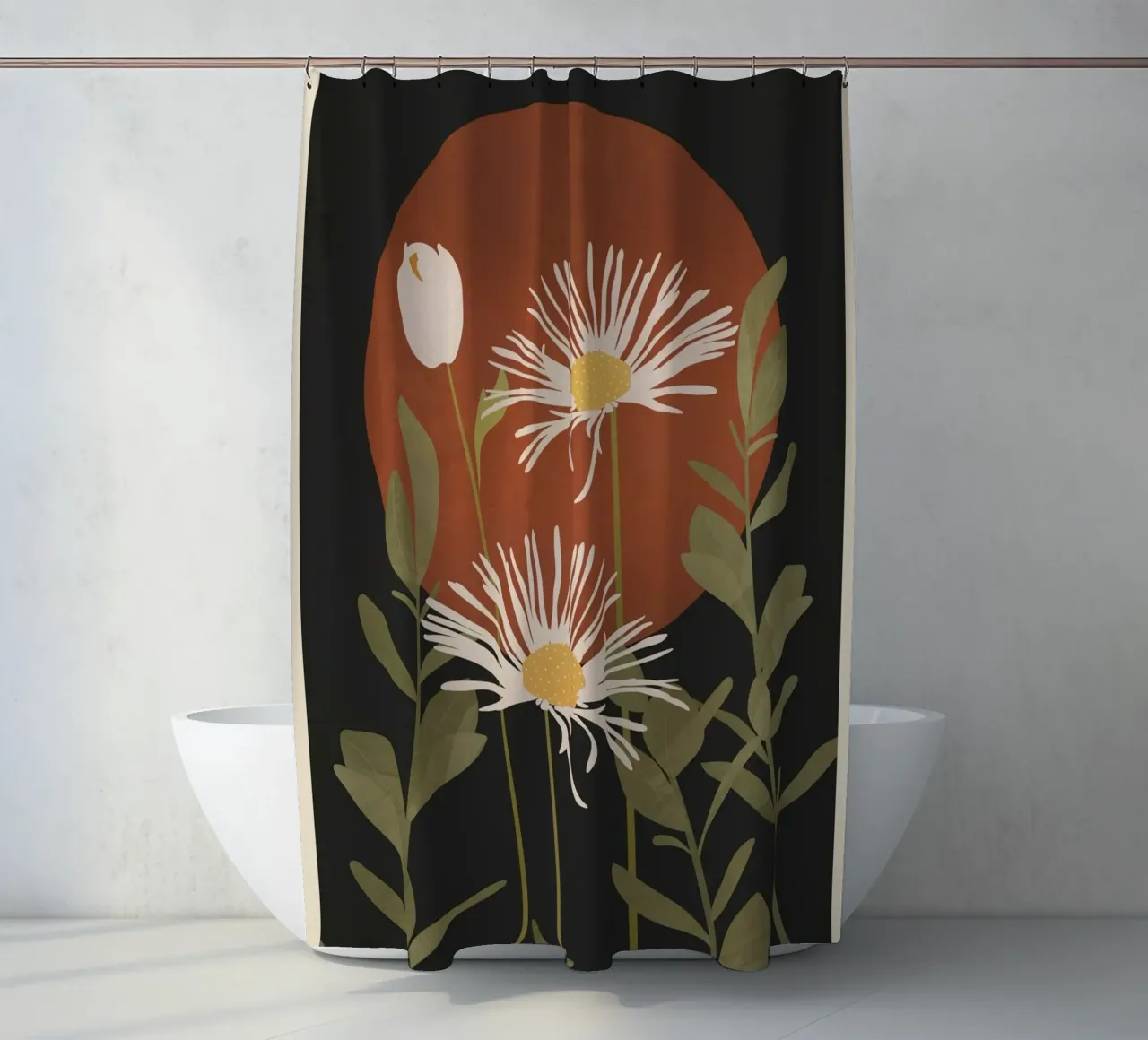 Abstract Florals 4 tenda da doccia da cityart