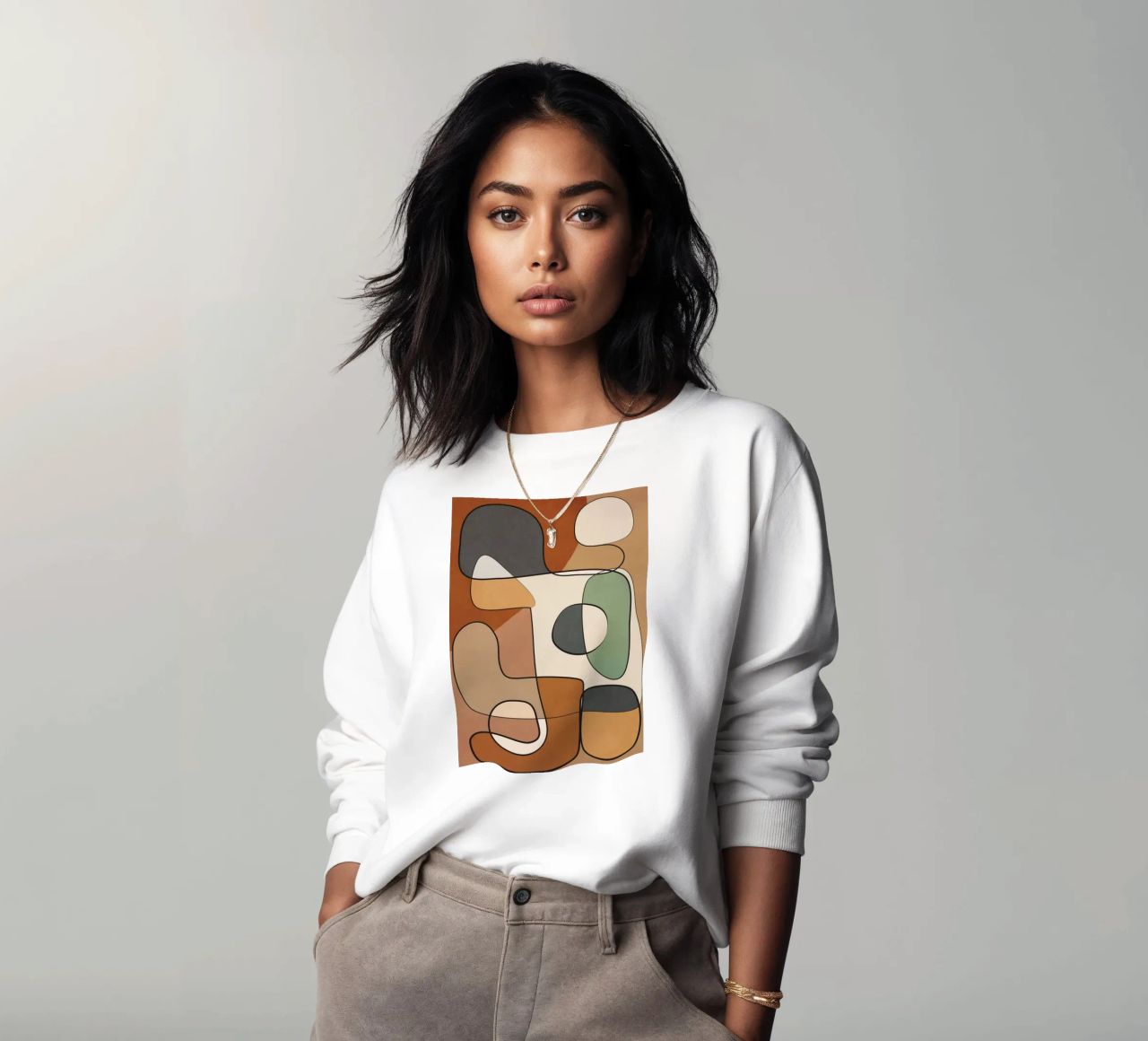 Abstract Line Art 5 Sweatshirt von cityart