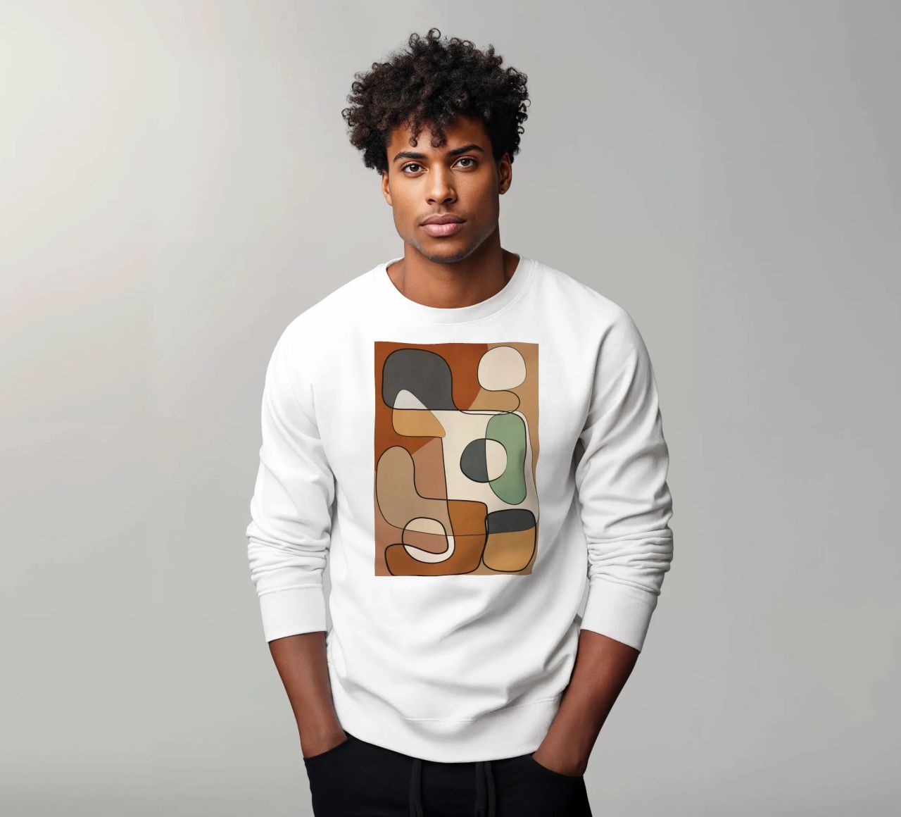 Abstract Line Art 5 Sweatshirt von cityart