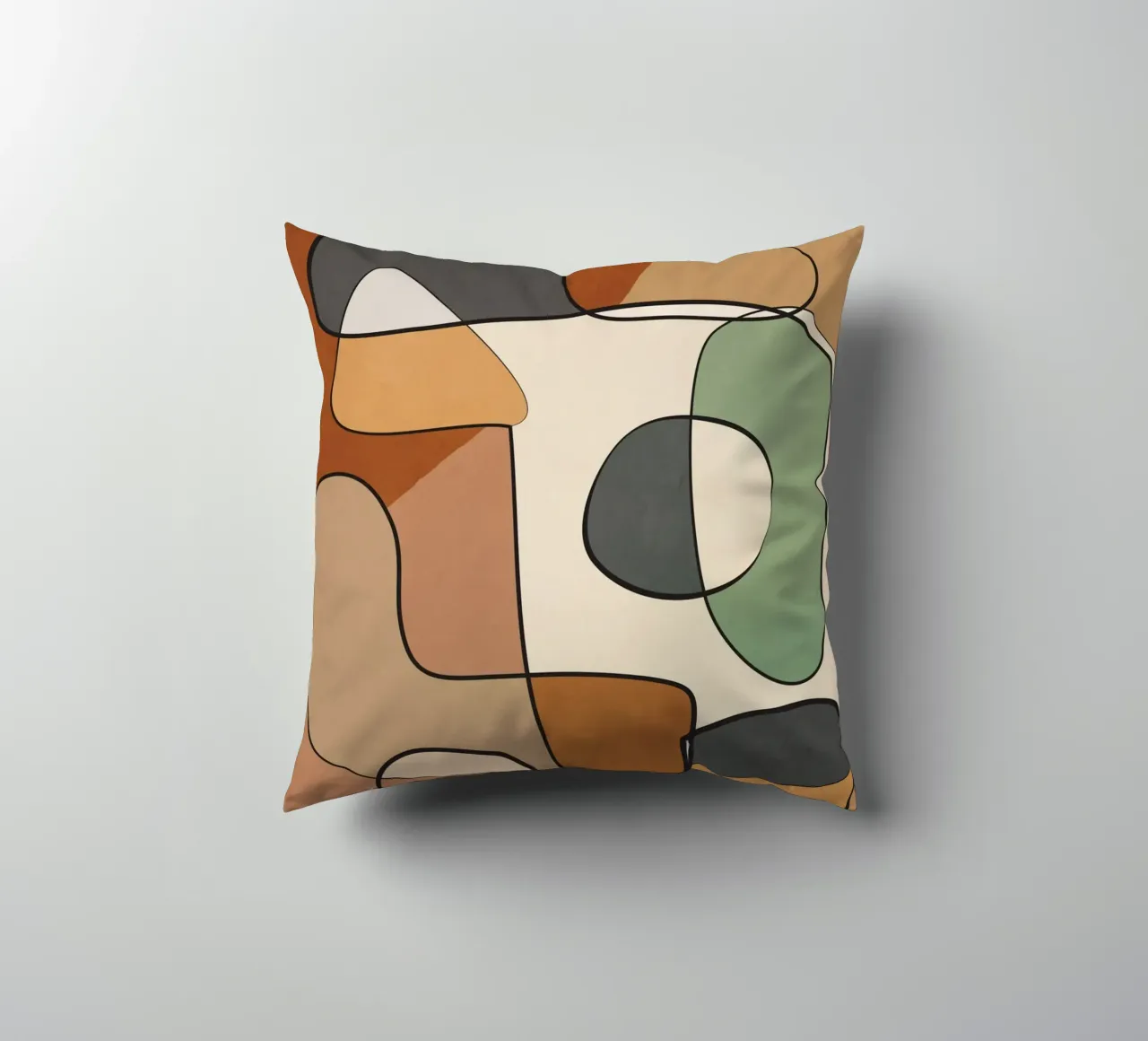 Abstract Line Art 5 cuscino da cityart