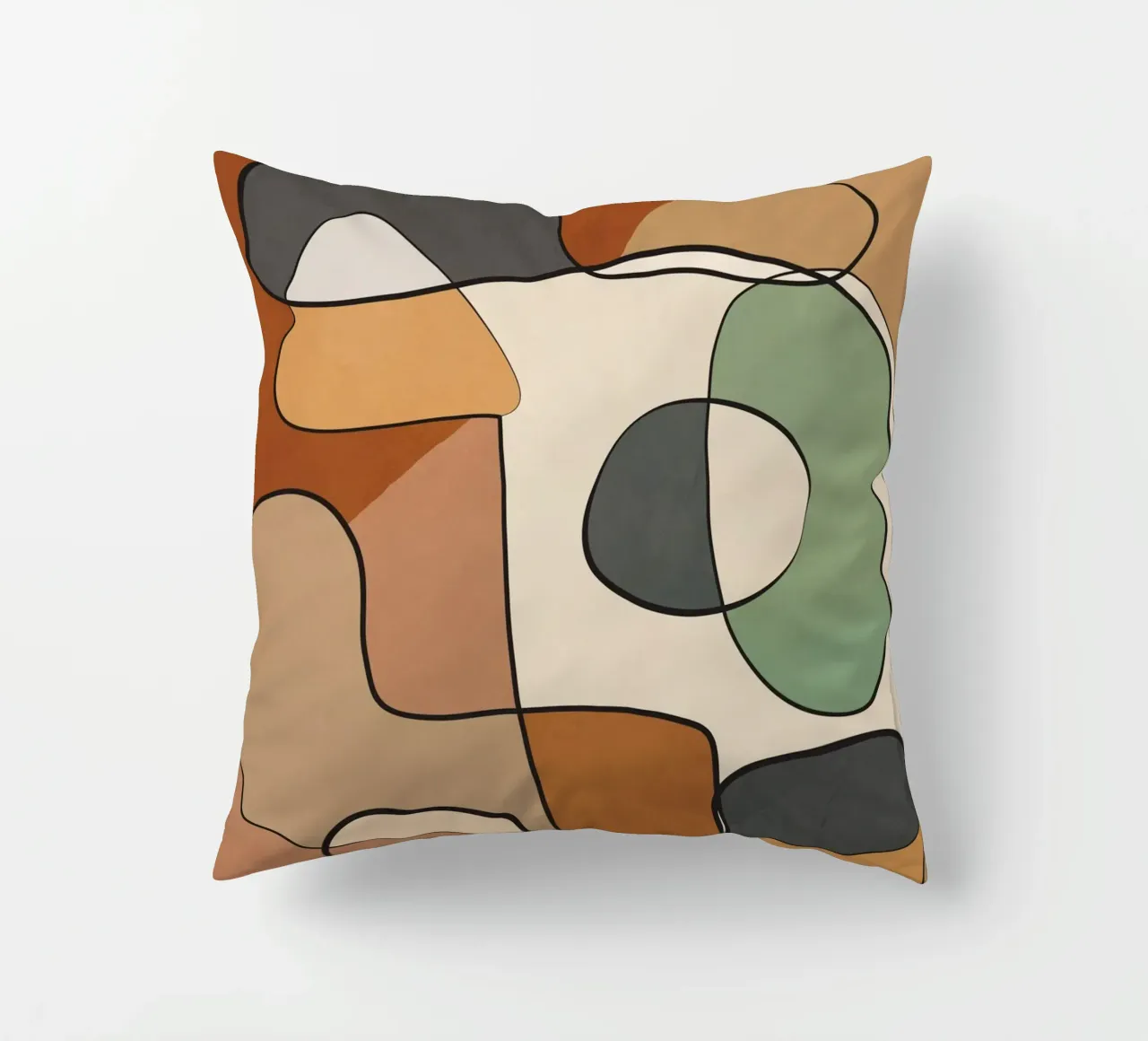 Abstract Line Art 5 cuscino da cityart