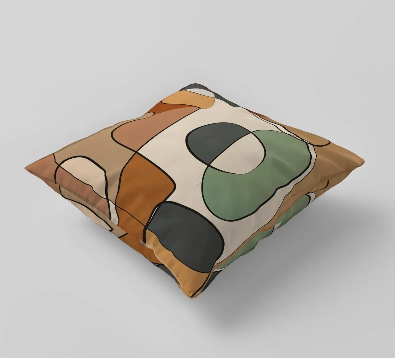 Abstract Line Art 5 cuscino da cityart