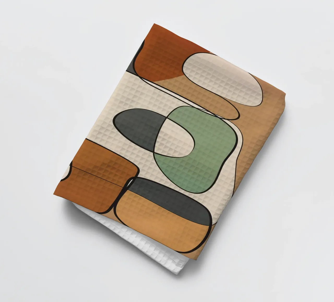 Abstract Line Art 5 tea towel by cityart