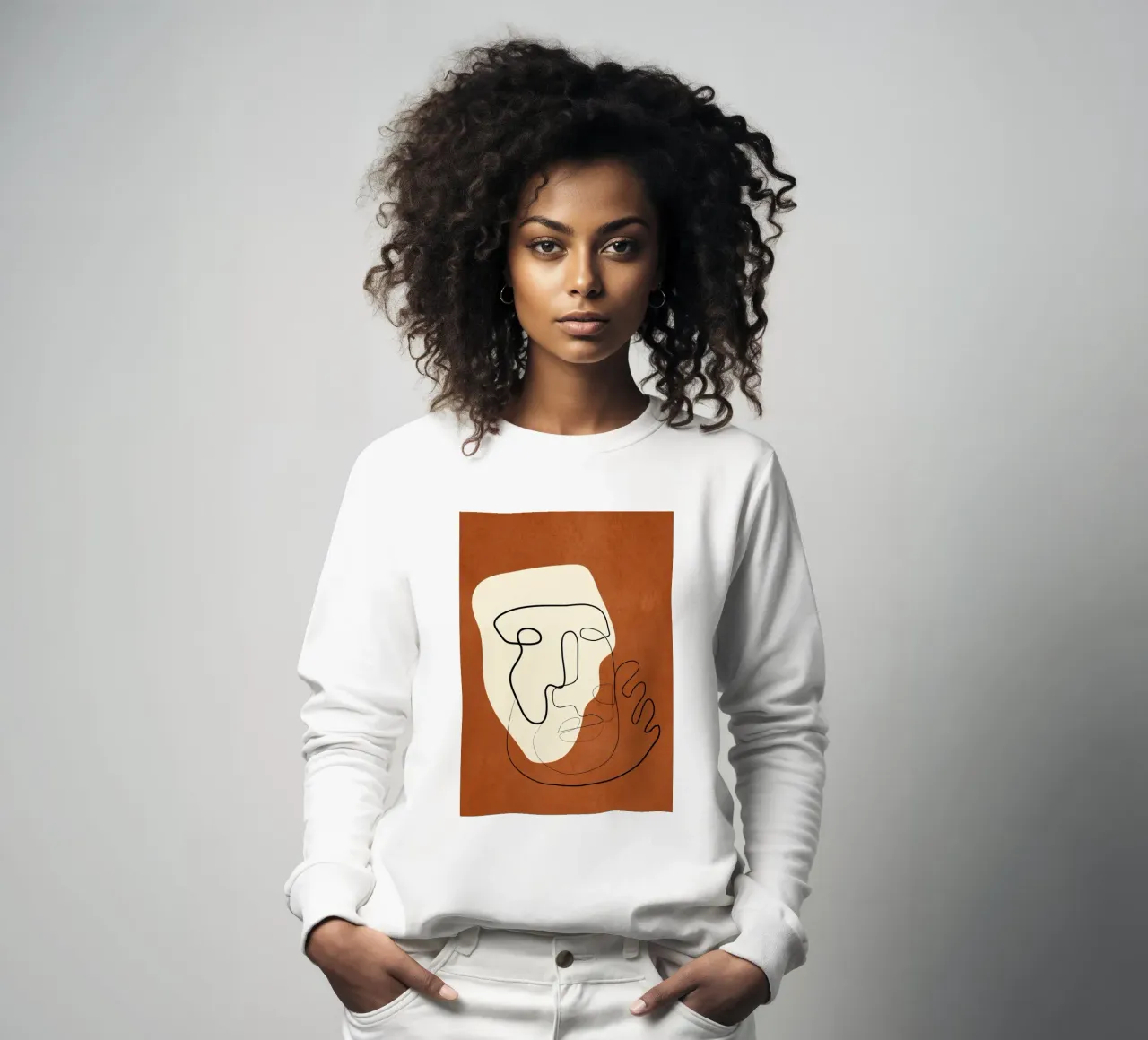 Abstract Portrait 1 felpa da cityart