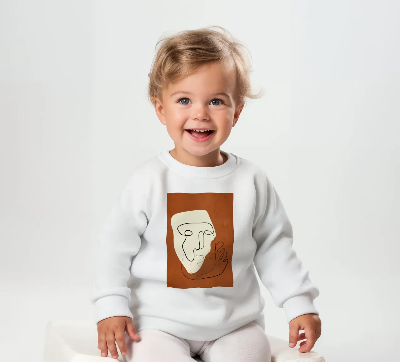 Abstract Portrait 1 felpa neonato da cityart