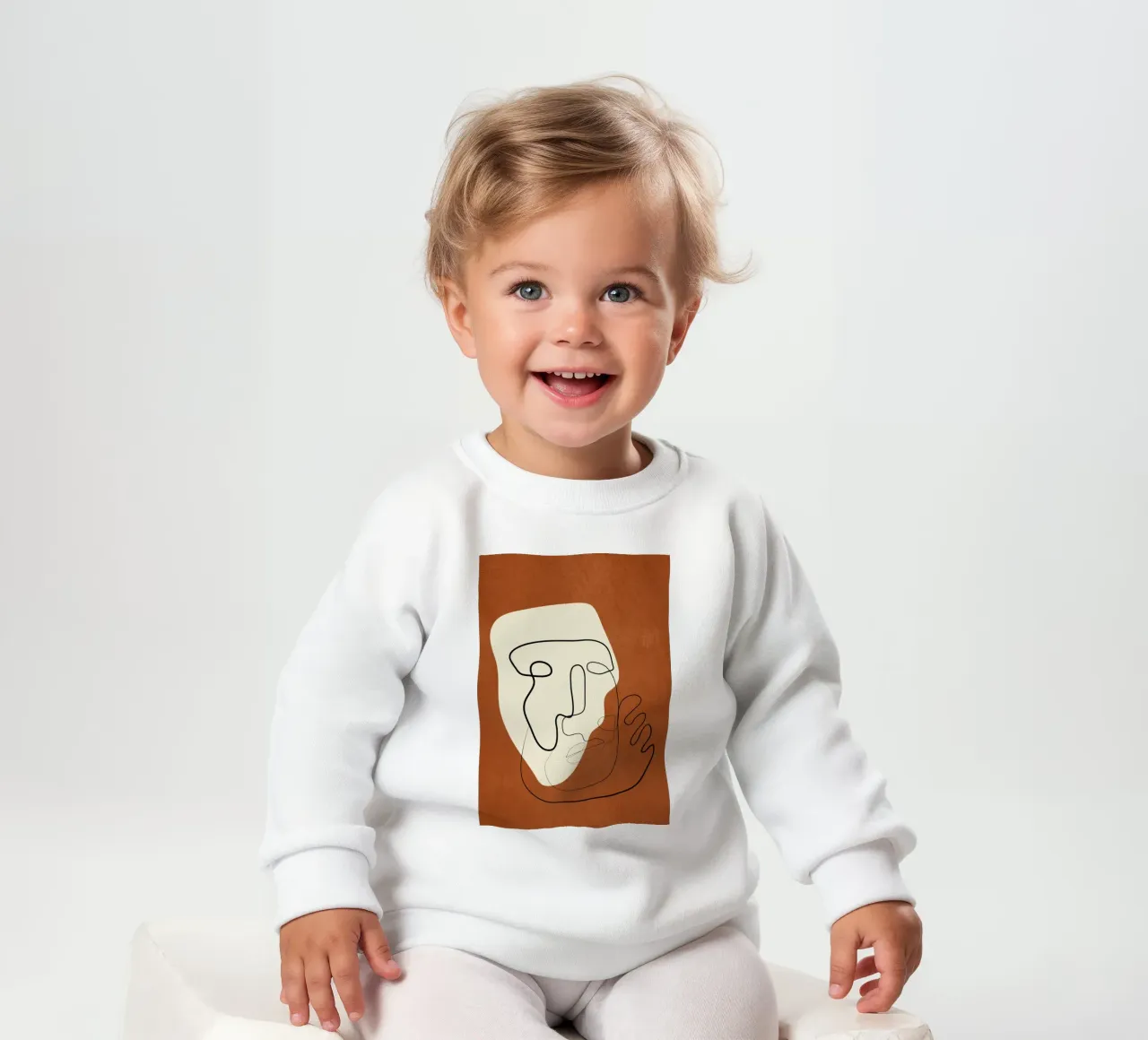 Abstract Portrait 1 baby sweatshirt by cityart