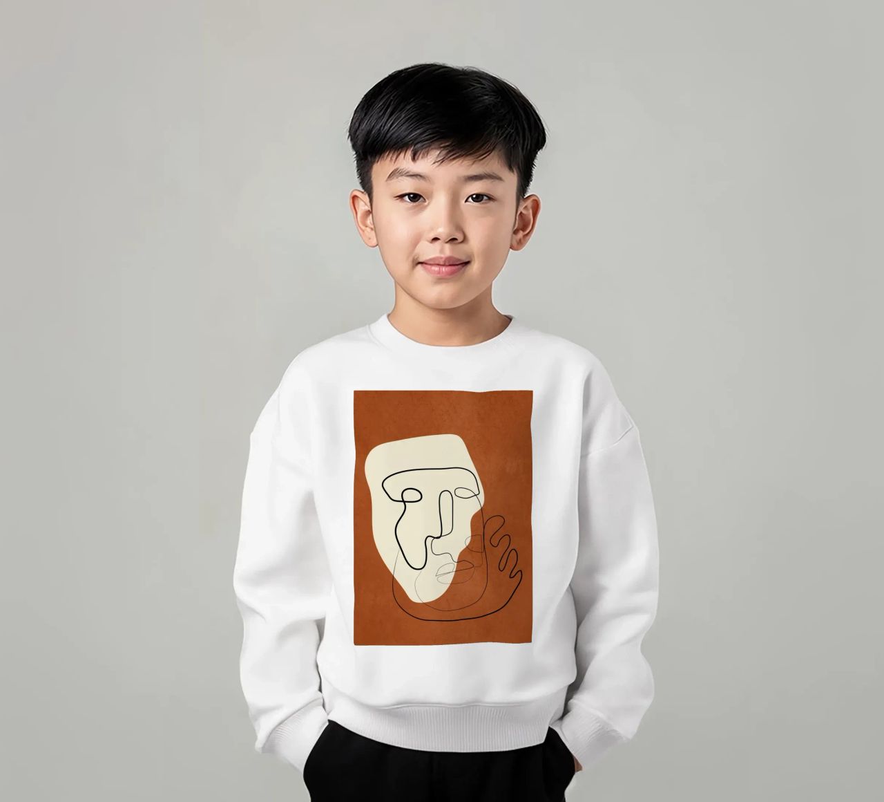Abstract Portrait 1 felpa bambino da cityart
