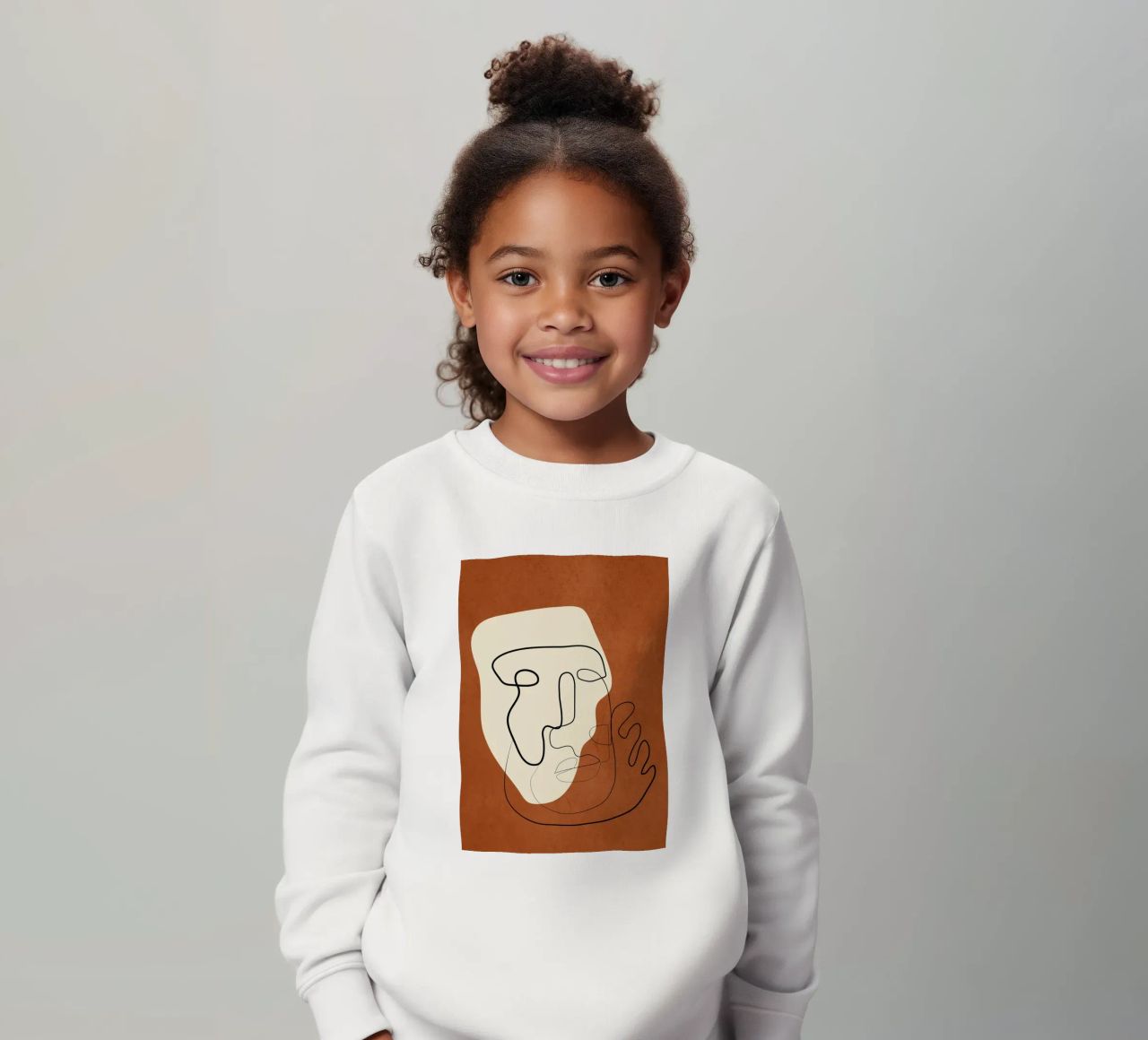 Abstract Portrait 1 felpa bambino da cityart