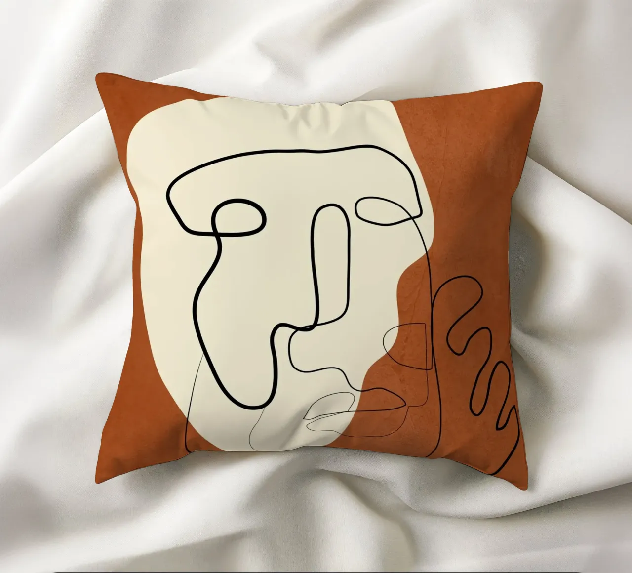 Abstract Portrait 1 cuscino da cityart
