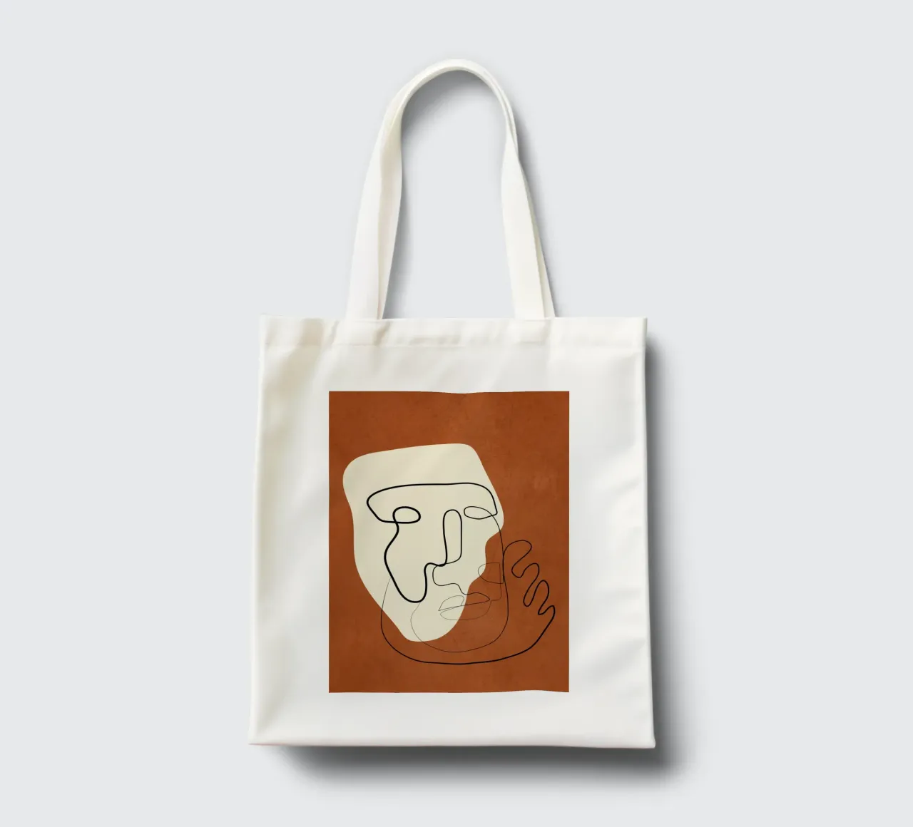 Abstract Portrait 1 borsa in juta da cityart