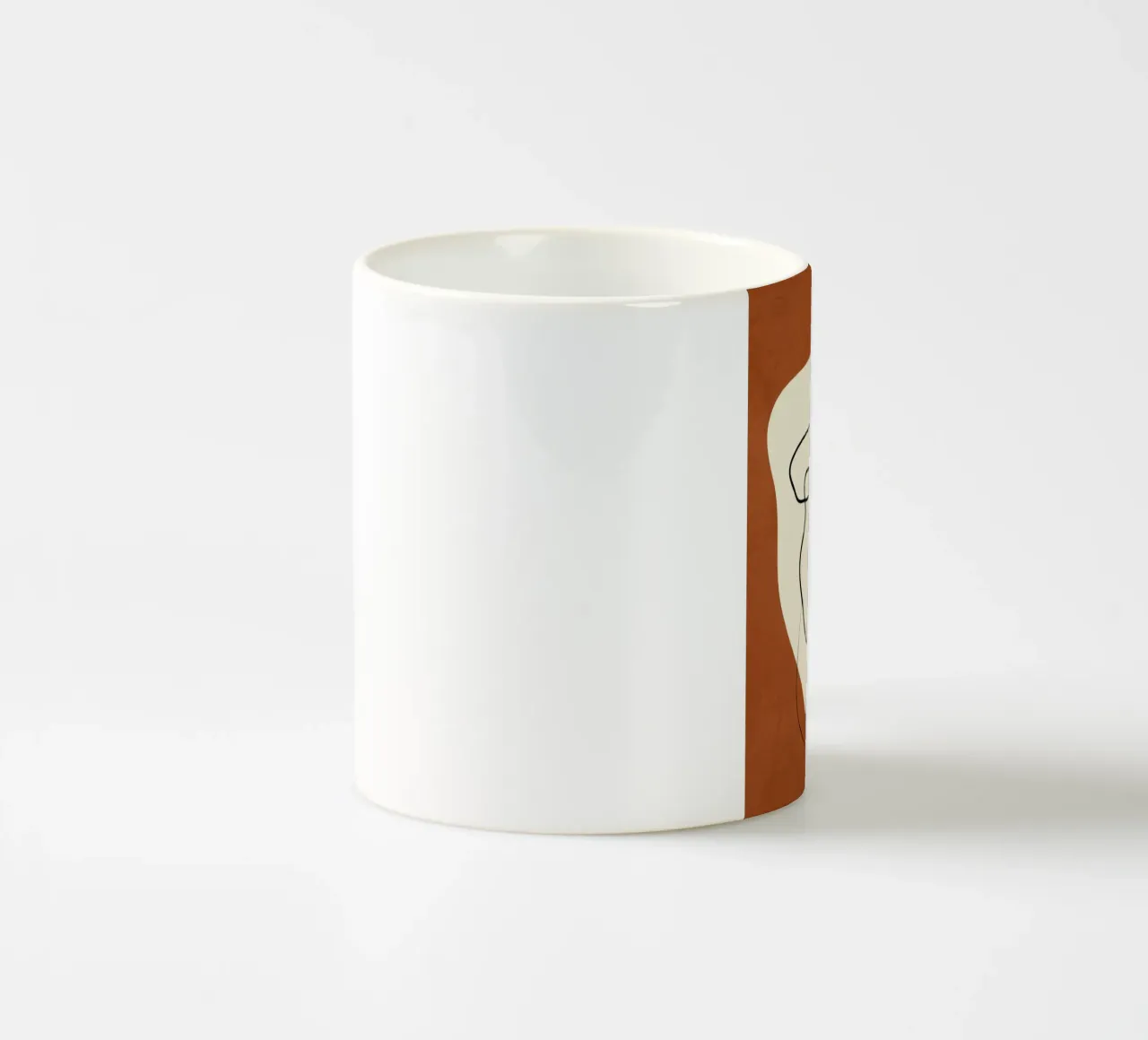 Abstract Portrait 1 Keramik Tasse von cityart