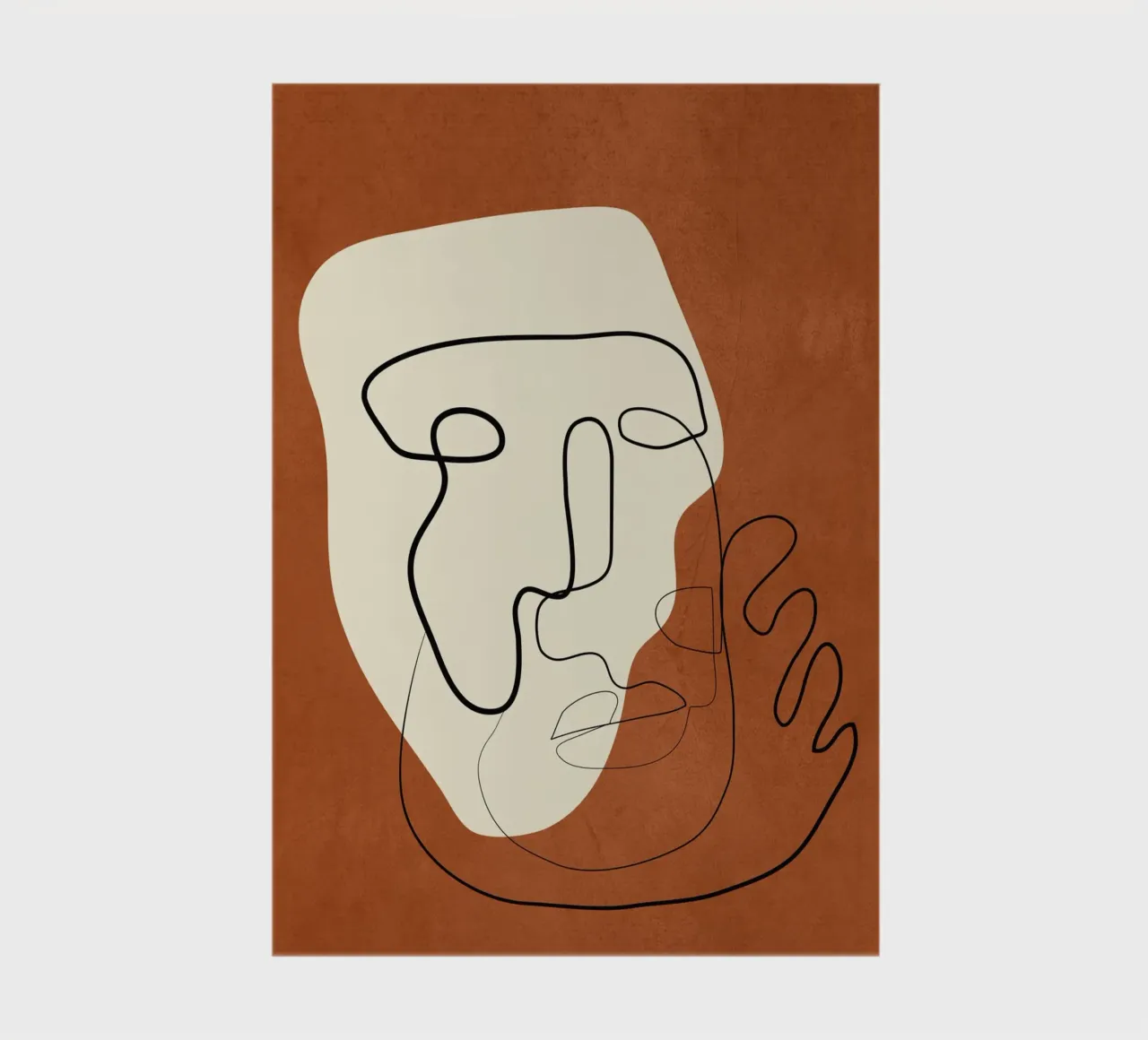 Abstract Portrait 1 notebook by cityart
