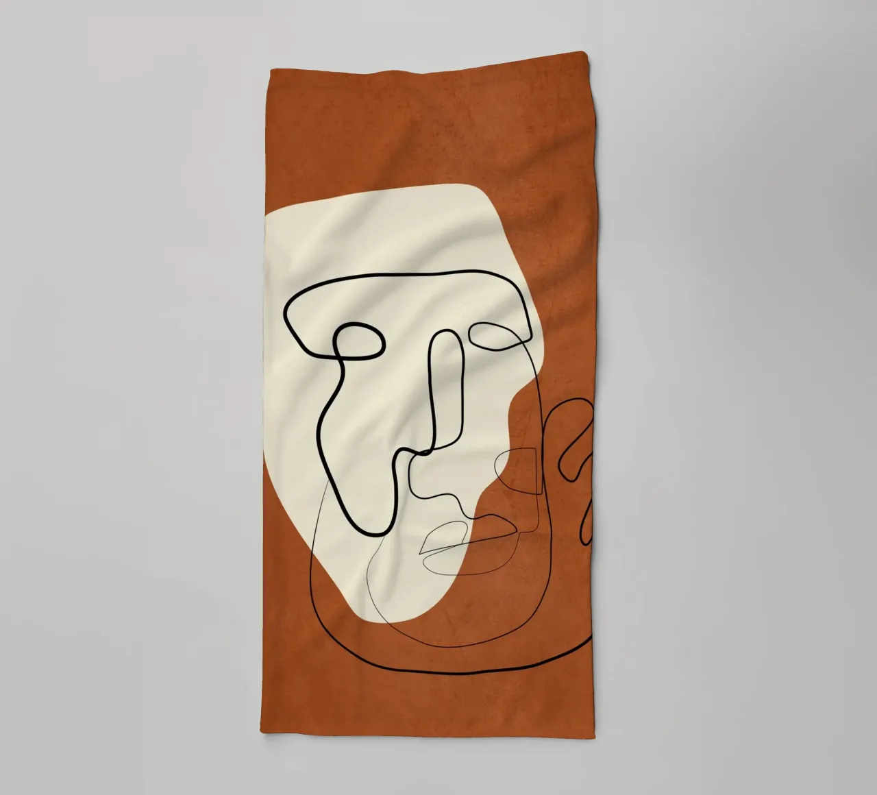 Abstract Portrait 1 asciugamano da bagno da cityart