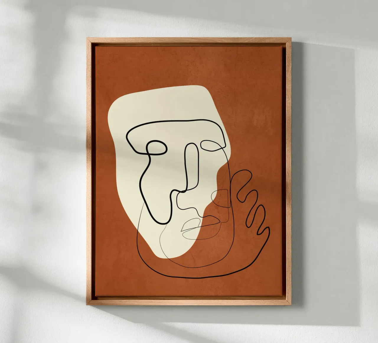 Abstract Portrait 1 tela con Cornice a cassetta da cityart