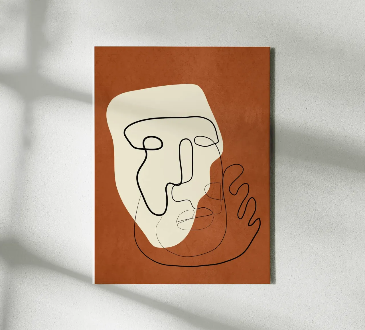 Abstract Portrait 1 tela con Cornice a cassetta da cityart