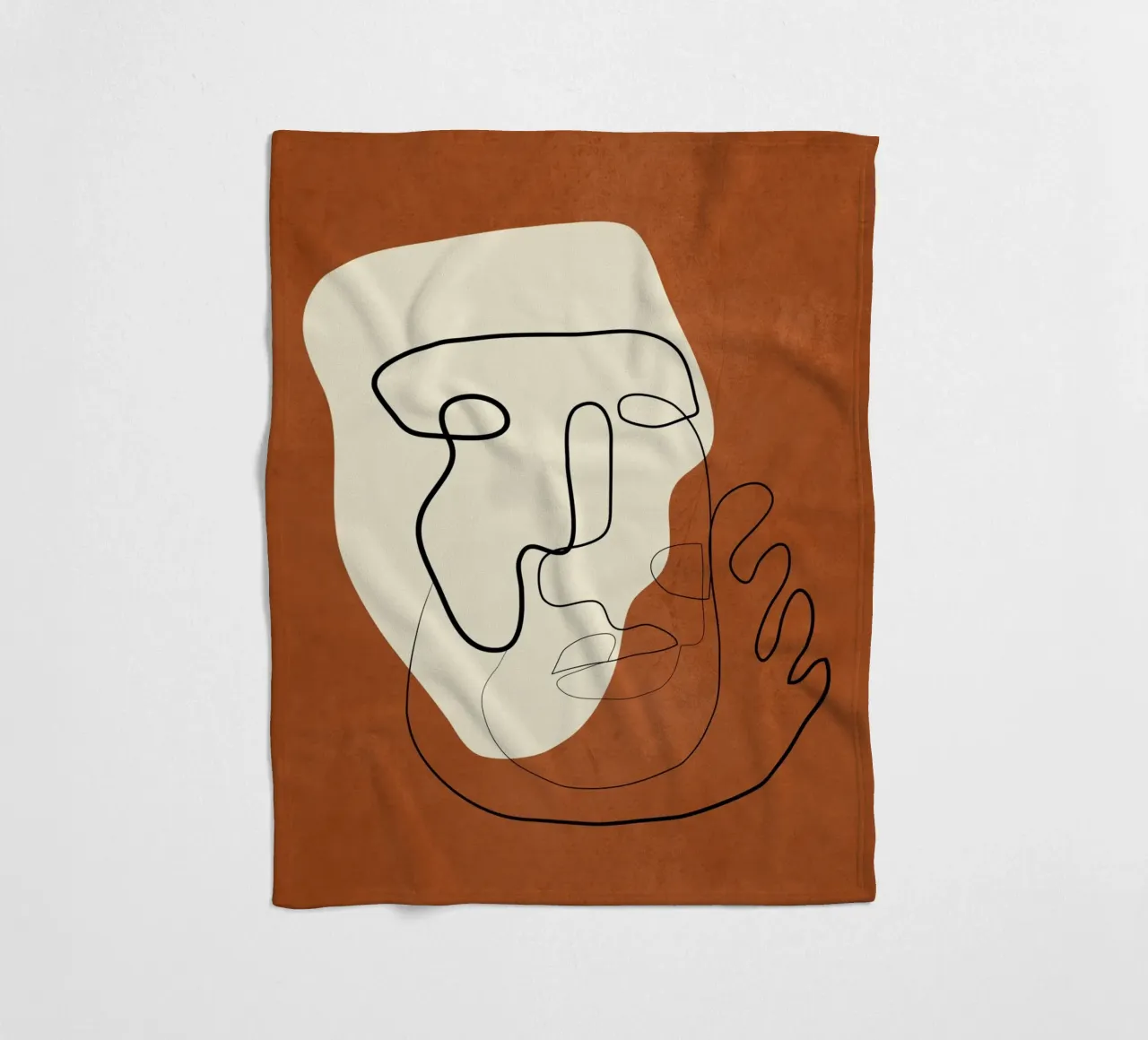 Abstract Portrait 1 coperta in pile da cityart