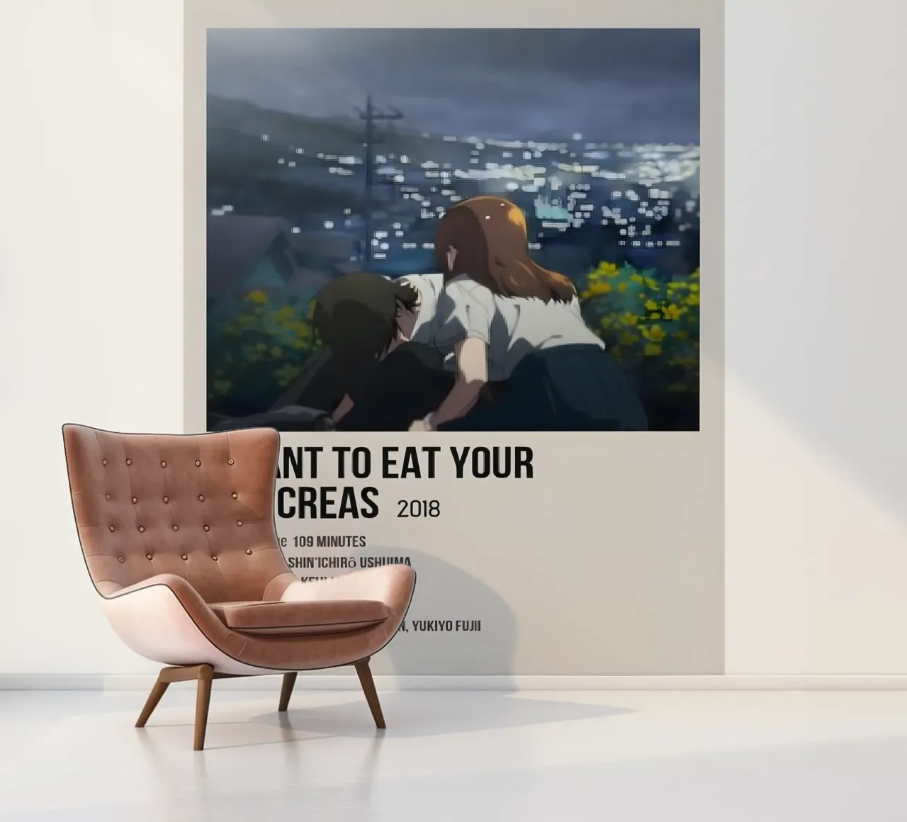 I WANT TO EAT YOUR PANCREAS  2018 fotobehang van Totoya