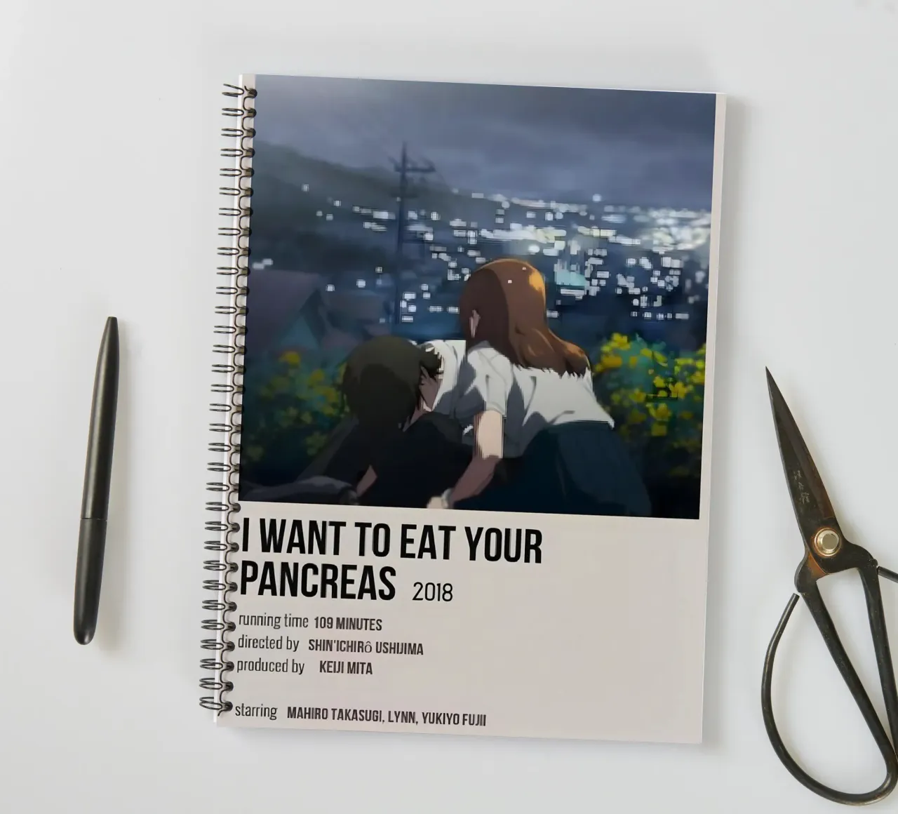 I WANT TO EAT YOUR PANCREAS  2018 notitieboek met spiraal van Totoya
