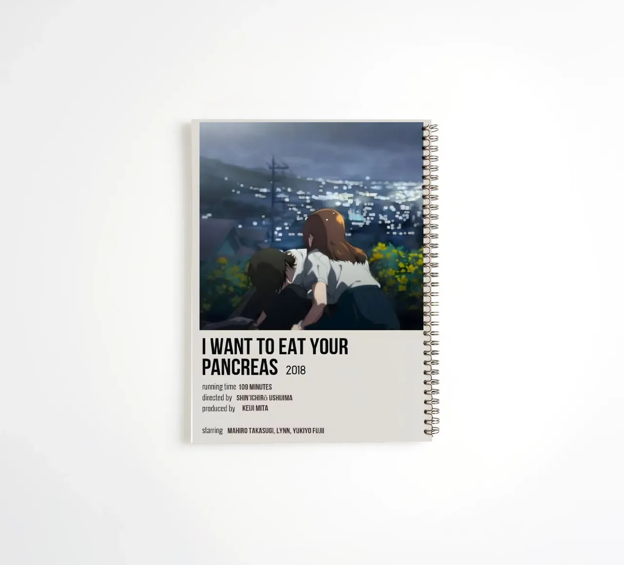I WANT TO EAT YOUR PANCREAS  2018 notitieboek met spiraal van Totoya