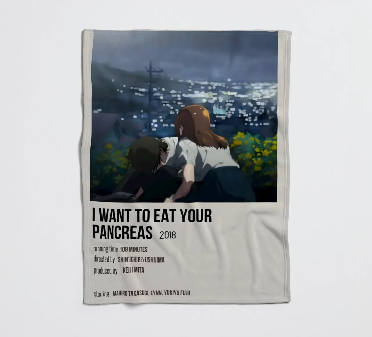 I WANT TO EAT YOUR PANCREAS  2018 coperta in pile da Totoya