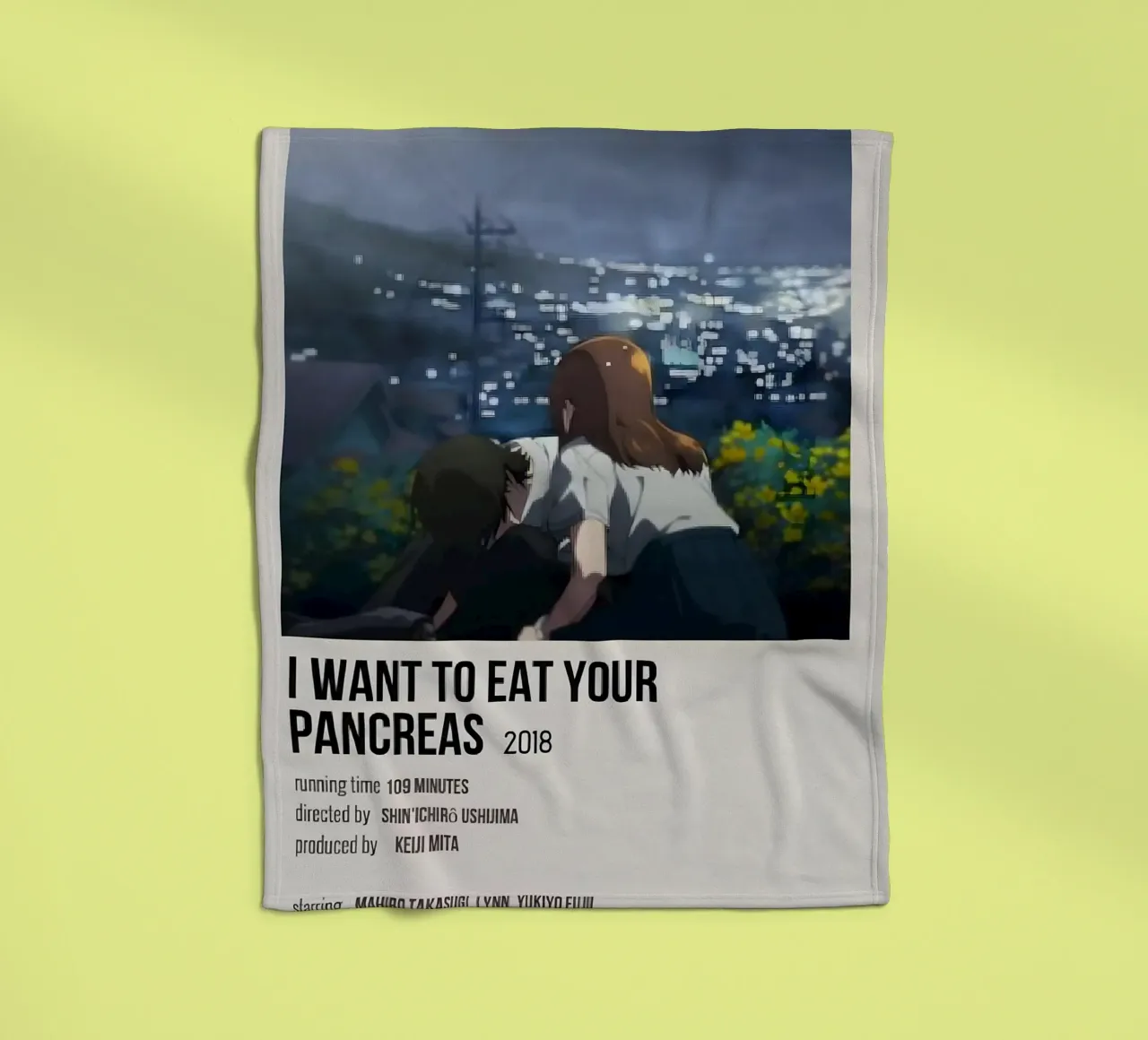 I WANT TO EAT YOUR PANCREAS  2018 coperta in pile da Totoya