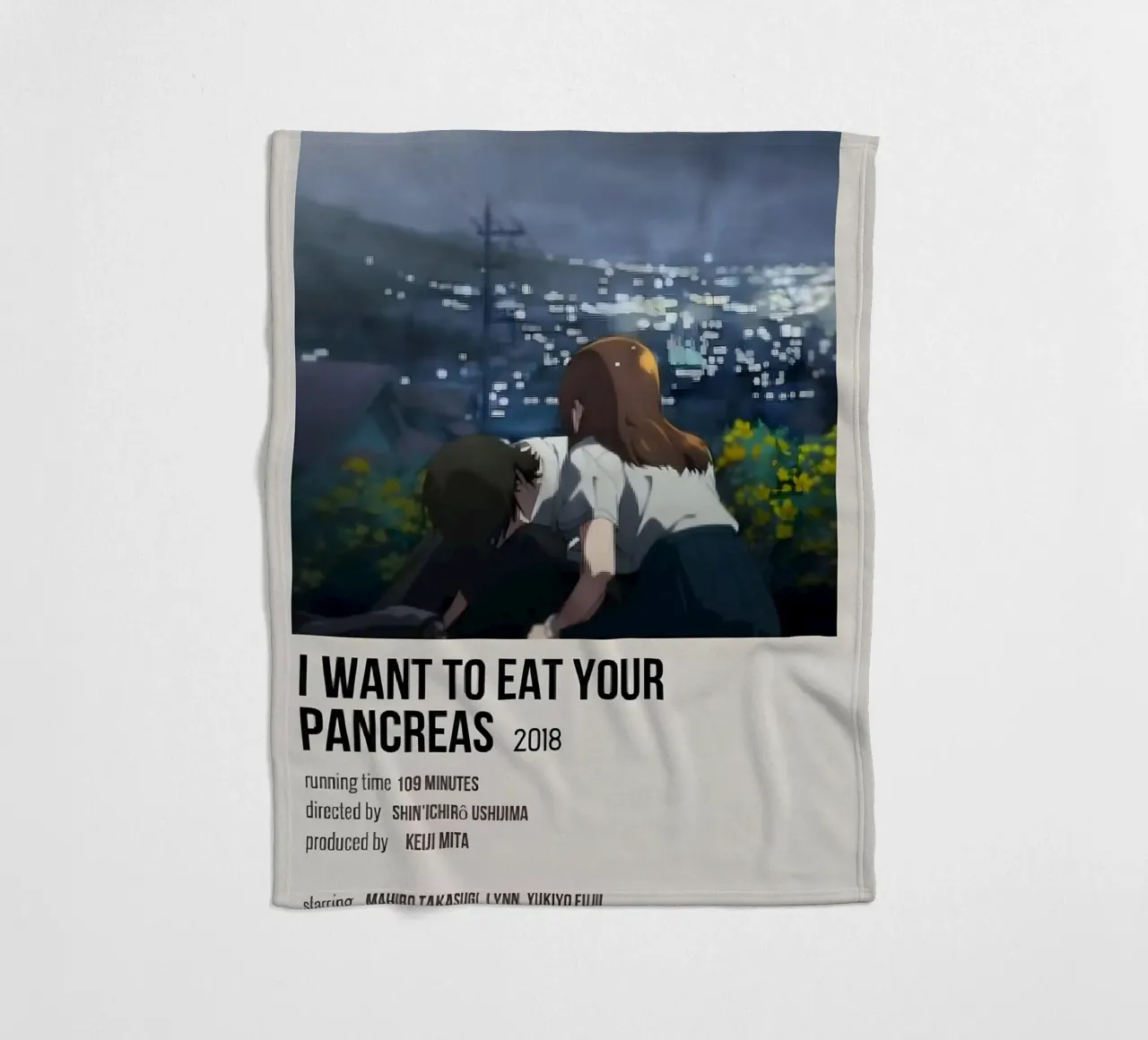 I WANT TO EAT YOUR PANCREAS  2018 coperta in pile da Totoya