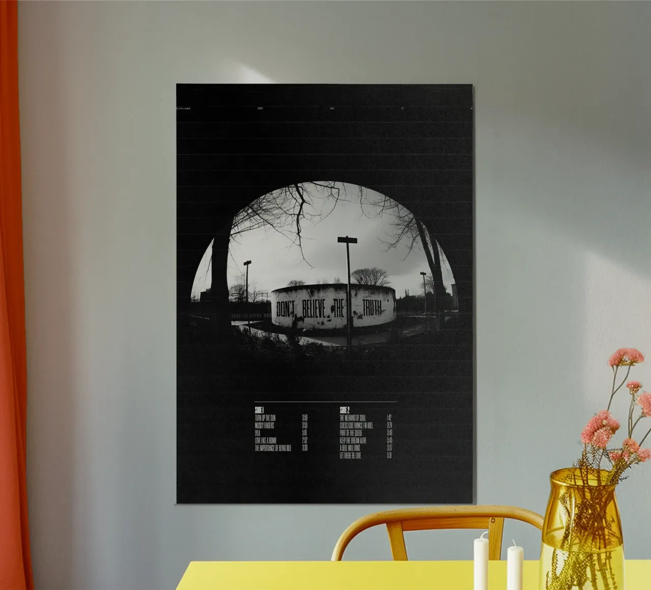 Don't Believe the Truth – Oasis carta hahnemühle da Attaboy Dsgn