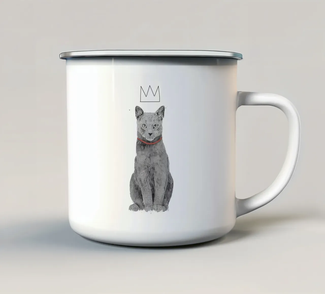 King Of Everything tazza in smalto da Balazs Solti