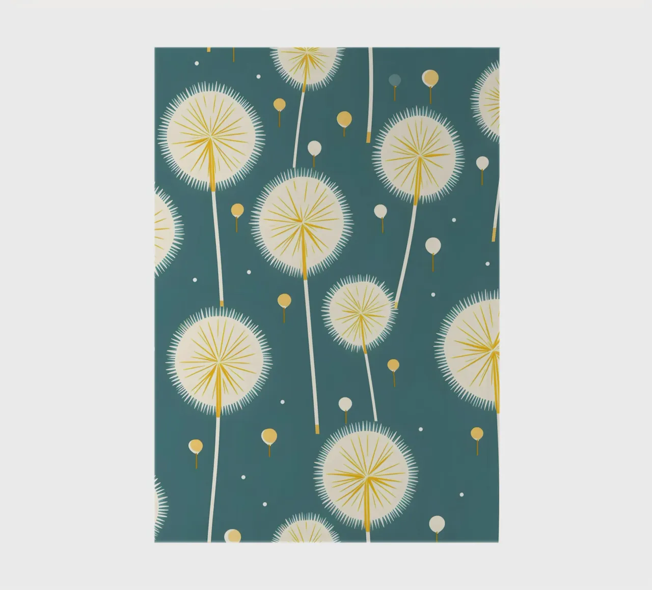 Dandelion Drift notebook by Botanical Pattern House