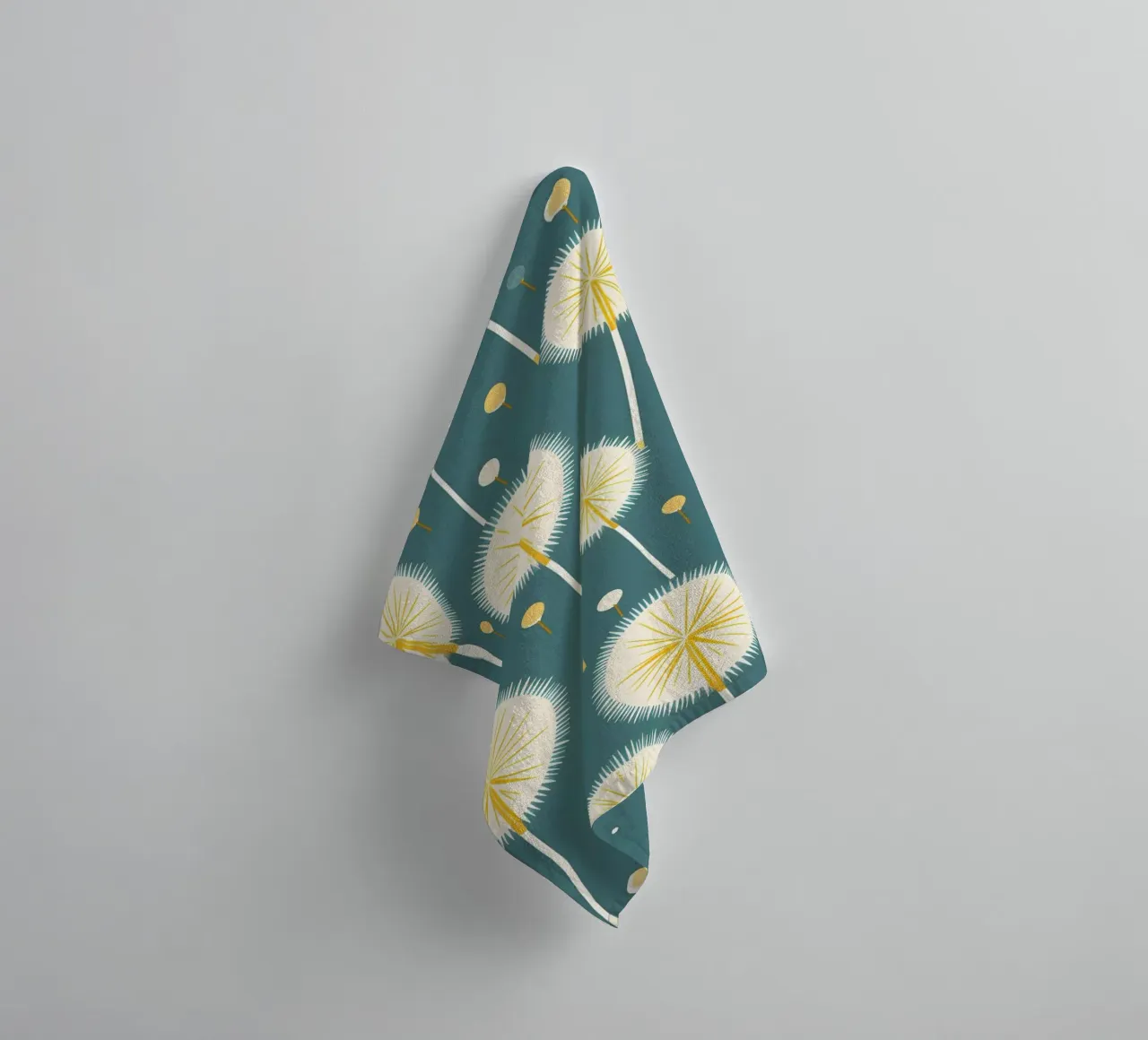 Dandelion Drift towel by Botanical Pattern House