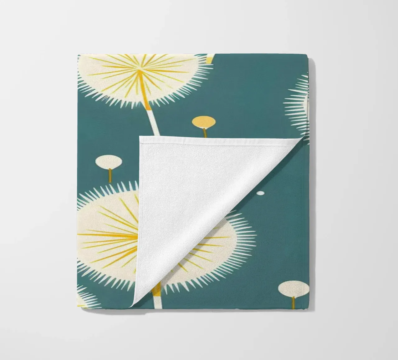 Dandelion Drift beach towel by Botanical Pattern House