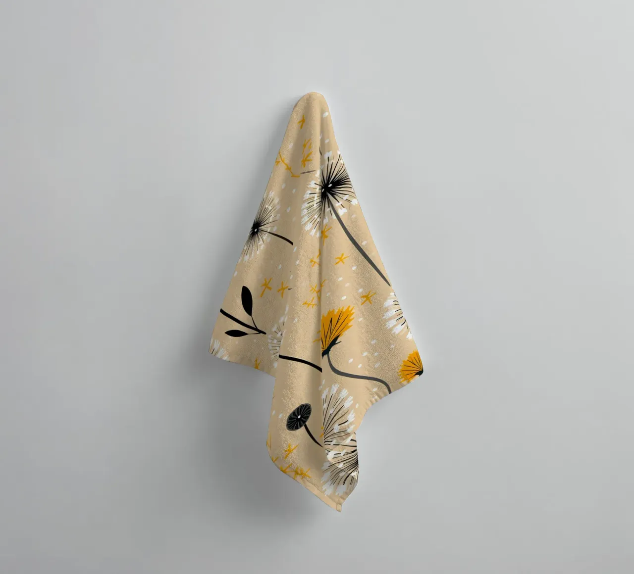 Löwenzahntrieb Handtuch von Botanical Pattern House