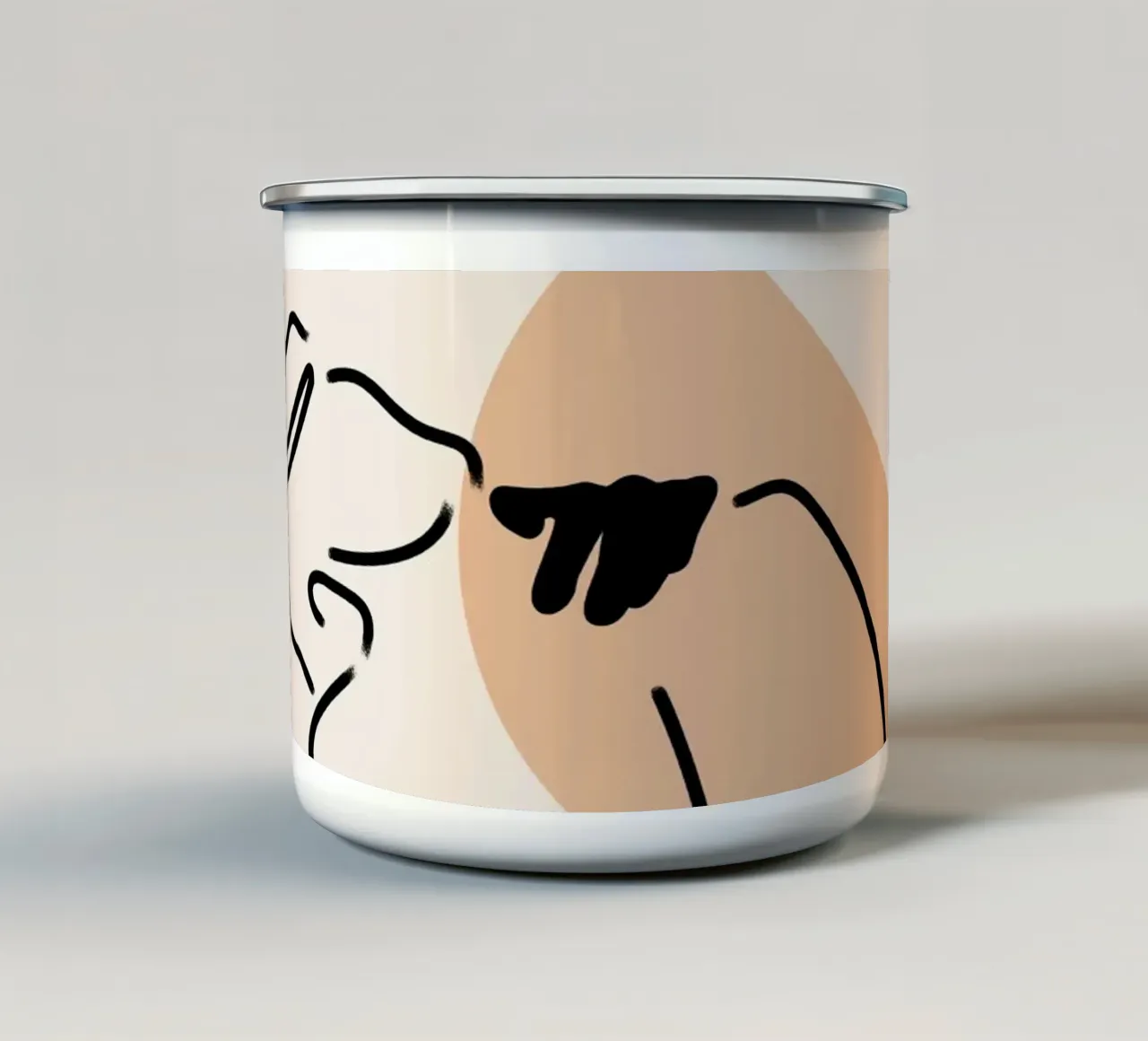 Linea d'arte amorosa tazza in smalto da Kintsugi99