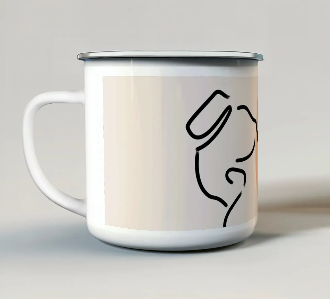 Linea d'arte amorosa tazza in smalto da Kintsugi99