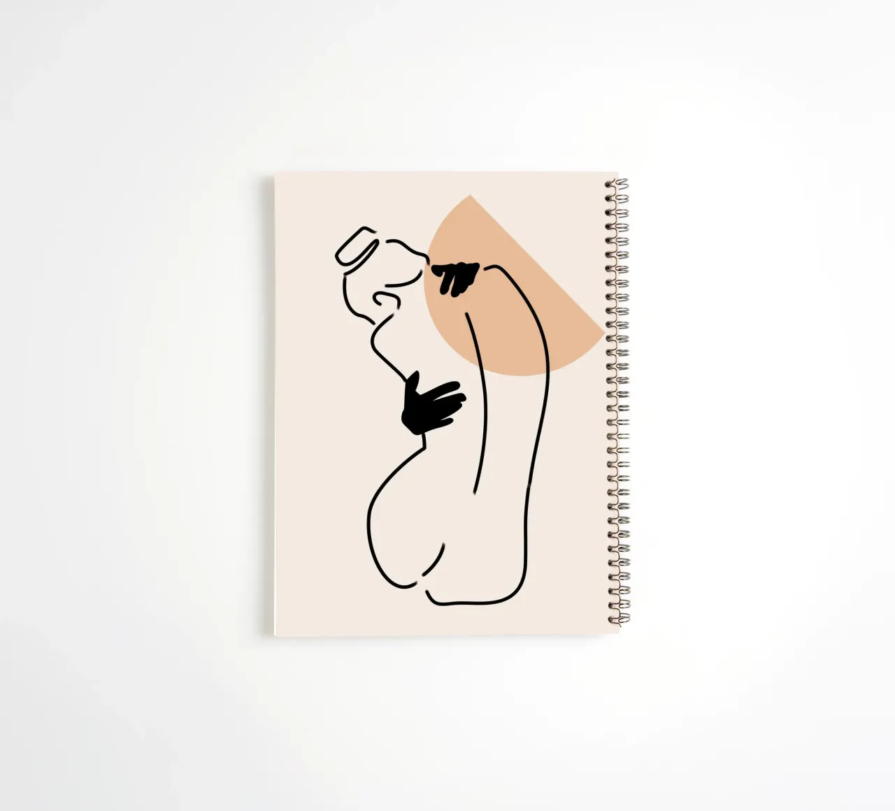 Dessin au trait d'amour carnet à spirale de Kintsugi99