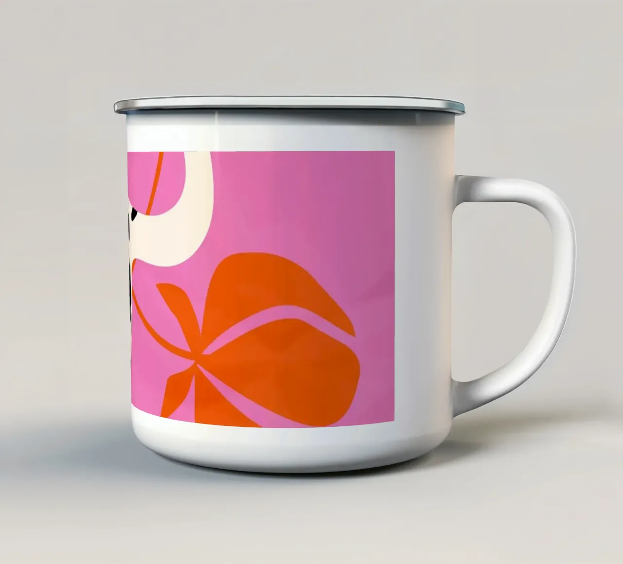 Coda e struttura tazza in smalto da Kintsugi99