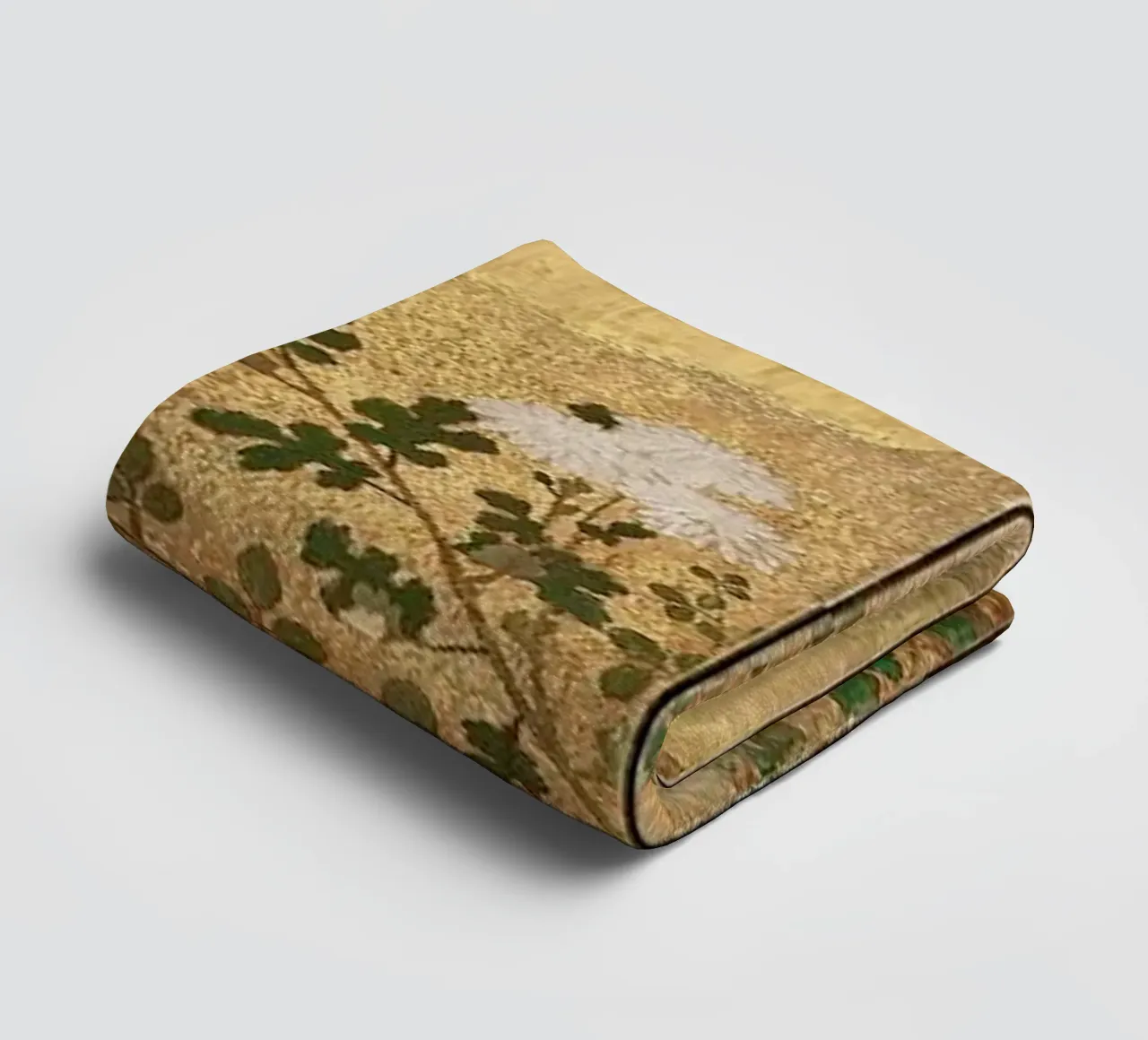 Autumn Flowers and Grasses Beside a Stream, Against Clouds. Handtuch von ARTOTHEK
